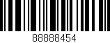 Código de barras (EAN, GTIN, SKU, ISBN): '88888454'