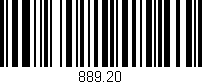 Código de barras (EAN, GTIN, SKU, ISBN): '889.20'