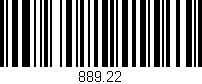Código de barras (EAN, GTIN, SKU, ISBN): '889.22'