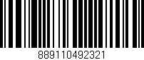 Código de barras (EAN, GTIN, SKU, ISBN): '889110492321'