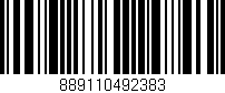 Código de barras (EAN, GTIN, SKU, ISBN): '889110492383'