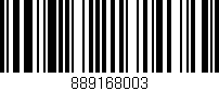 Código de barras (EAN, GTIN, SKU, ISBN): '889168003'