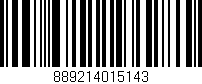Código de barras (EAN, GTIN, SKU, ISBN): '889214015143'