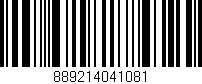 Código de barras (EAN, GTIN, SKU, ISBN): '889214041081'