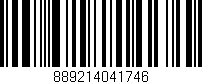 Código de barras (EAN, GTIN, SKU, ISBN): '889214041746'