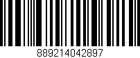 Código de barras (EAN, GTIN, SKU, ISBN): '889214042897'