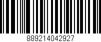 Código de barras (EAN, GTIN, SKU, ISBN): '889214042927'