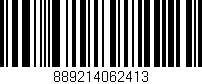 Código de barras (EAN, GTIN, SKU, ISBN): '889214062413'