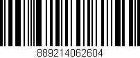 Código de barras (EAN, GTIN, SKU, ISBN): '889214062604'