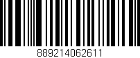 Código de barras (EAN, GTIN, SKU, ISBN): '889214062611'