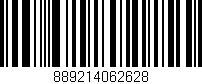 Código de barras (EAN, GTIN, SKU, ISBN): '889214062628'
