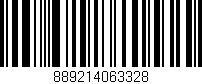 Código de barras (EAN, GTIN, SKU, ISBN): '889214063328'
