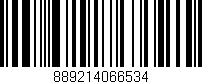 Código de barras (EAN, GTIN, SKU, ISBN): '889214066534'