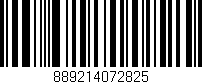 Código de barras (EAN, GTIN, SKU, ISBN): '889214072825'