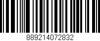 Código de barras (EAN, GTIN, SKU, ISBN): '889214072832'