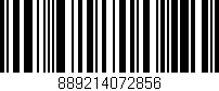 Código de barras (EAN, GTIN, SKU, ISBN): '889214072856'