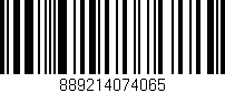 Código de barras (EAN, GTIN, SKU, ISBN): '889214074065'