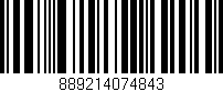 Código de barras (EAN, GTIN, SKU, ISBN): '889214074843'