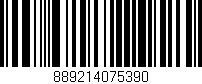 Código de barras (EAN, GTIN, SKU, ISBN): '889214075390'