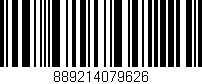 Código de barras (EAN, GTIN, SKU, ISBN): '889214079626'