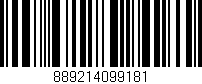 Código de barras (EAN, GTIN, SKU, ISBN): '889214099181'