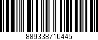 Código de barras (EAN, GTIN, SKU, ISBN): '889338716445'
