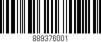 Código de barras (EAN, GTIN, SKU, ISBN): '889376001'