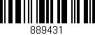 Código de barras (EAN, GTIN, SKU, ISBN): '889431'