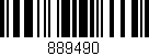 Código de barras (EAN, GTIN, SKU, ISBN): '889490'
