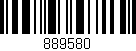 Código de barras (EAN, GTIN, SKU, ISBN): '889580'
