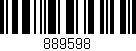 Código de barras (EAN, GTIN, SKU, ISBN): '889598'