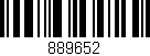 Código de barras (EAN, GTIN, SKU, ISBN): '889652'