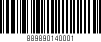Código de barras (EAN, GTIN, SKU, ISBN): '889890140001'