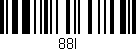 Código de barras (EAN, GTIN, SKU, ISBN): '88l'