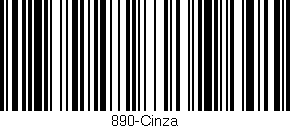 Código de barras (EAN, GTIN, SKU, ISBN): '890-Cinza'