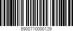 Código de barras (EAN, GTIN, SKU, ISBN): '8900710000128'