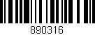 Código de barras (EAN, GTIN, SKU, ISBN): '890316'