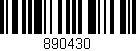 Código de barras (EAN, GTIN, SKU, ISBN): '890430'