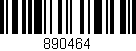 Código de barras (EAN, GTIN, SKU, ISBN): '890464'