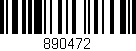 Código de barras (EAN, GTIN, SKU, ISBN): '890472'