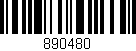 Código de barras (EAN, GTIN, SKU, ISBN): '890480'