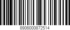 Código de barras (EAN, GTIN, SKU, ISBN): '8906000872514'