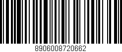 Código de barras (EAN, GTIN, SKU, ISBN): '8906008720662'