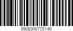 Código de barras (EAN, GTIN, SKU, ISBN): '8906008725148'