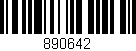 Código de barras (EAN, GTIN, SKU, ISBN): '890642'