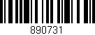 Código de barras (EAN, GTIN, SKU, ISBN): '890731'