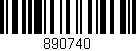 Código de barras (EAN, GTIN, SKU, ISBN): '890740'