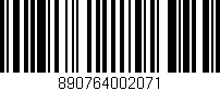 Código de barras (EAN, GTIN, SKU, ISBN): '890764002071'