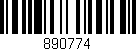 Código de barras (EAN, GTIN, SKU, ISBN): '890774'