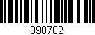 Código de barras (EAN, GTIN, SKU, ISBN): '890782'